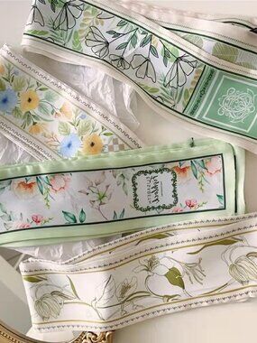 4~PIECE SET RIBBON SCARVES